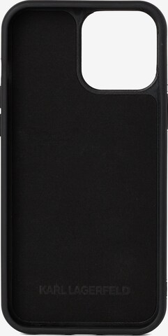 Karl Lagerfeld Smartphone Case ' Ikonik 2.0 iPhone 14 Pro ' in Black