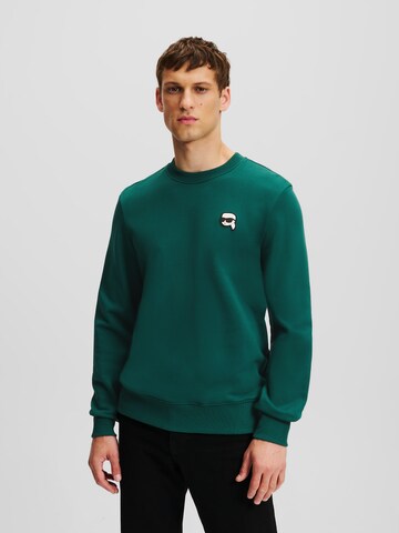 Felpa di Karl Lagerfeld in verde: frontale