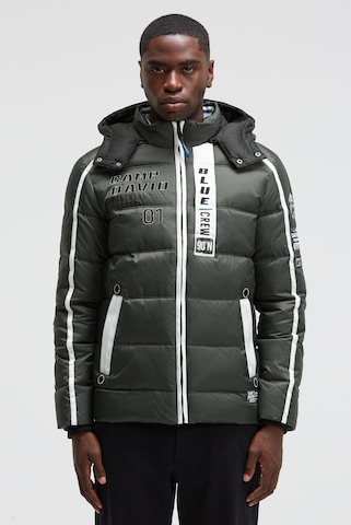CAMP DAVID Winter Jacket in Green: front