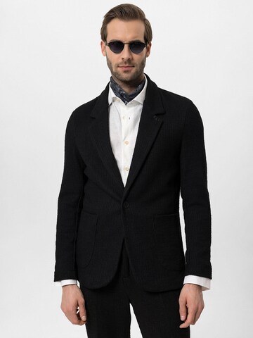 Antioch Regular fit Colbert in Zwart: voorkant