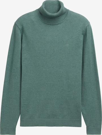 Pulover de la TOM TAILOR pe verde: față