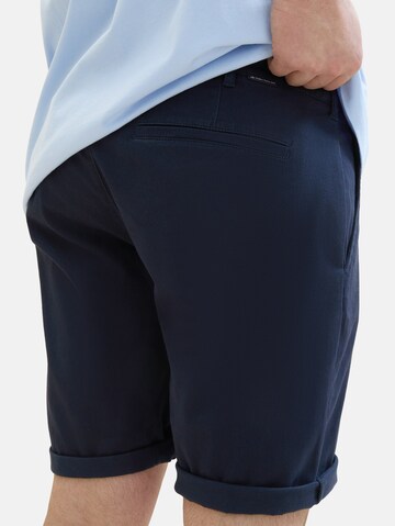 TOM TAILOR Men + Regular Chino trousers in Blue