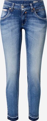 Jeans 'Touch Cropped Organic' de la Herrlicher pe albastru: față