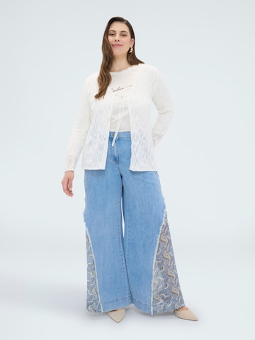Cardigan Fiorella Rubino en blanc
