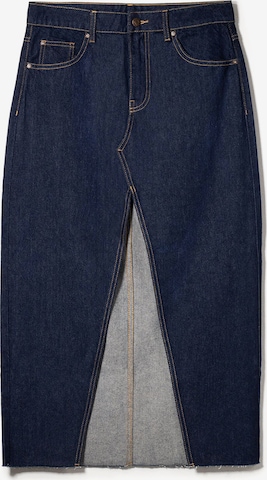 BershkaSuknja - plava boja: prednji dio