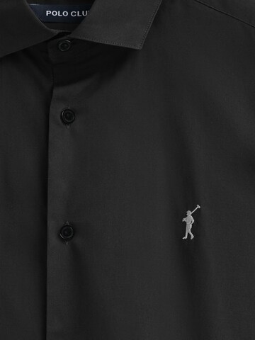 Polo Club Regular Fit Hemd in Schwarz