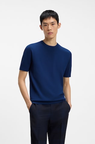 HUGO Sweater 'San Carl' in Blue: front