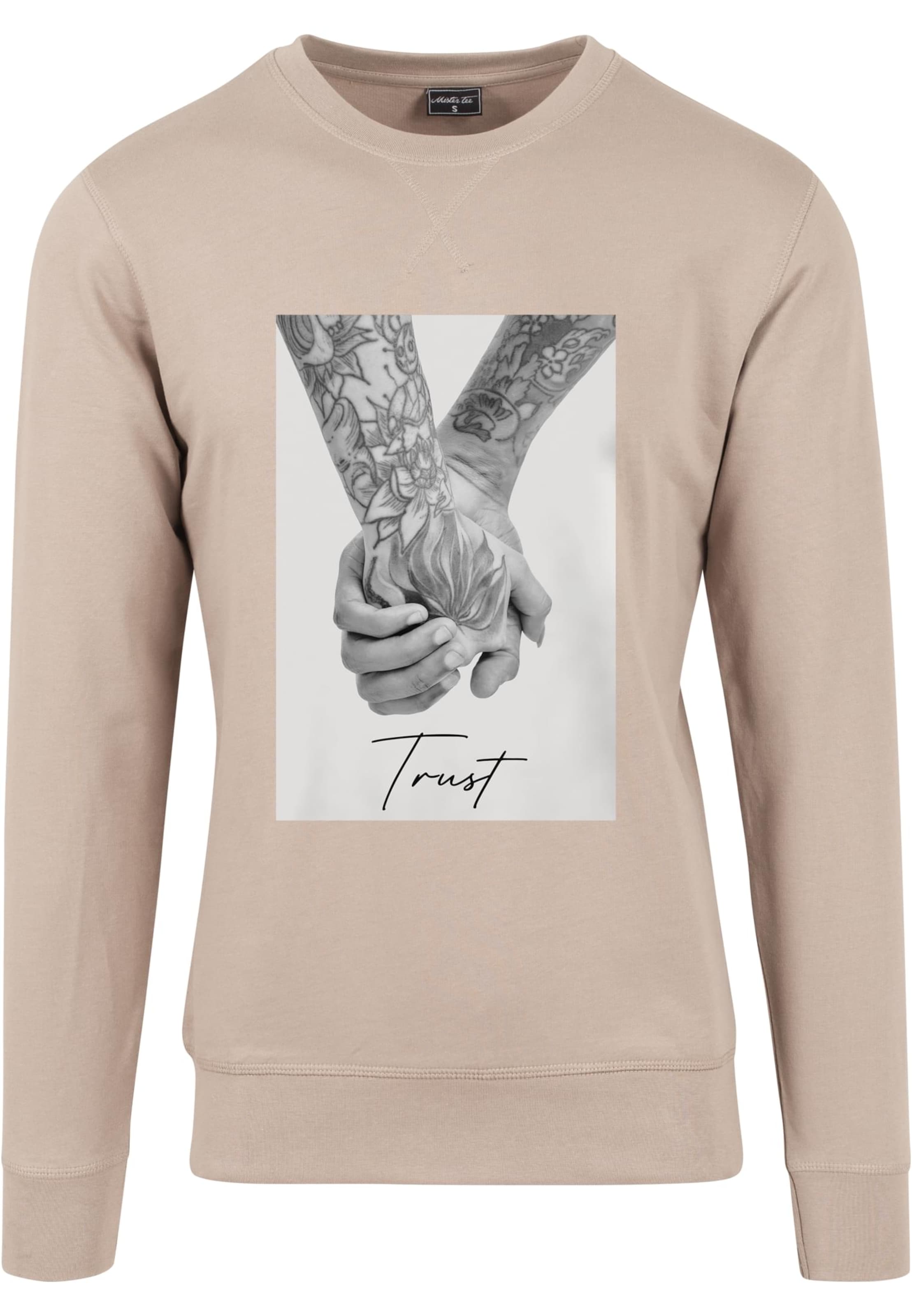 MT Men Sweatshirt 'Trust 2.0' in Sand / Grey / Off white, Item view