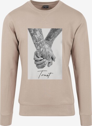 MT Men Sweatshirt 'Trust 2.0' in Beige: predná strana