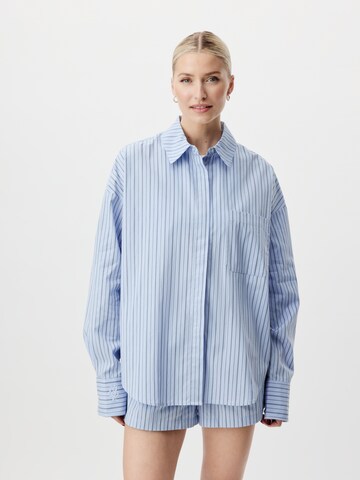 Camicia da donna 'Farine' di LeGer by Lena Gercke in blu: frontale