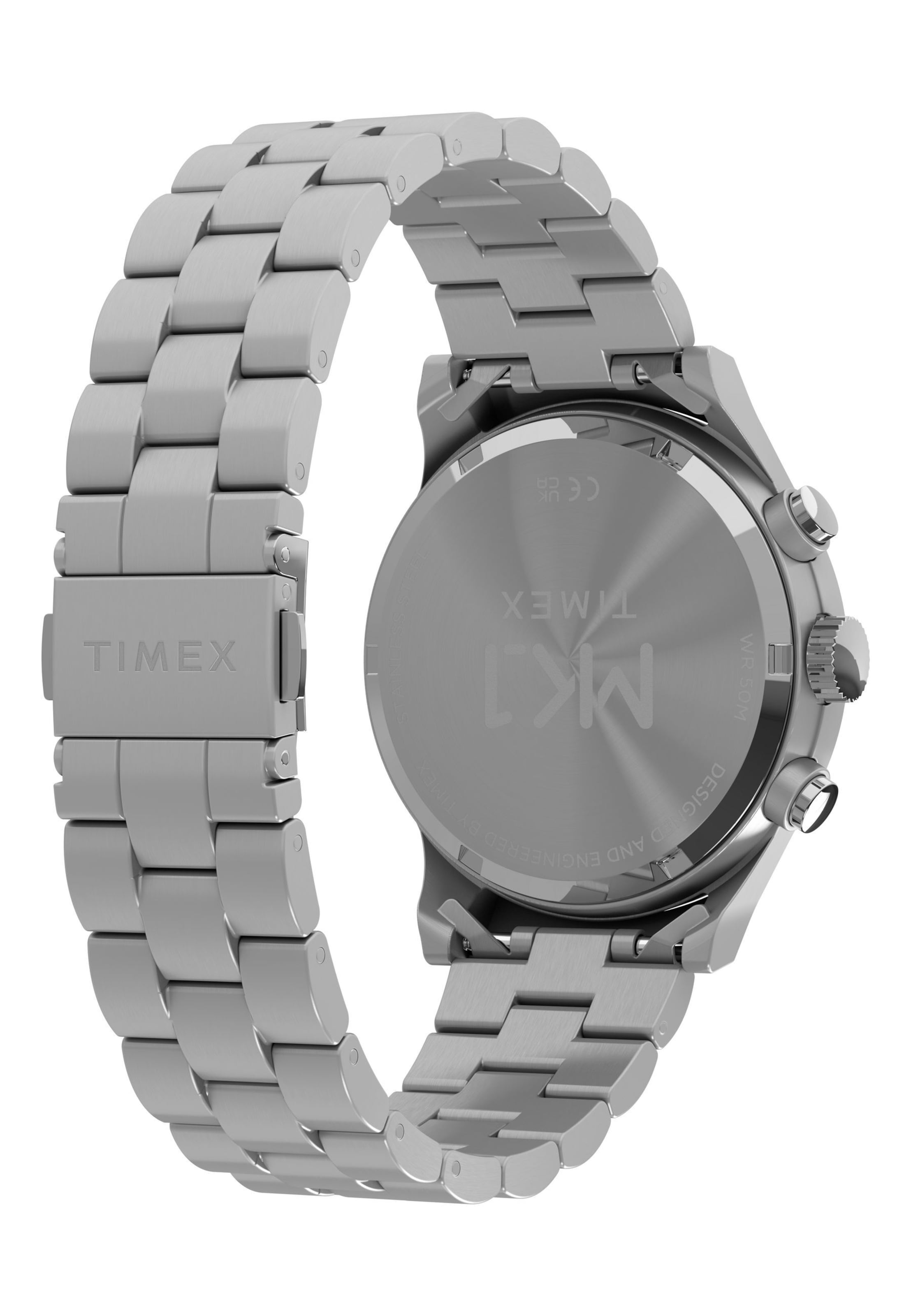 TIMEX Analogt ur i sølv