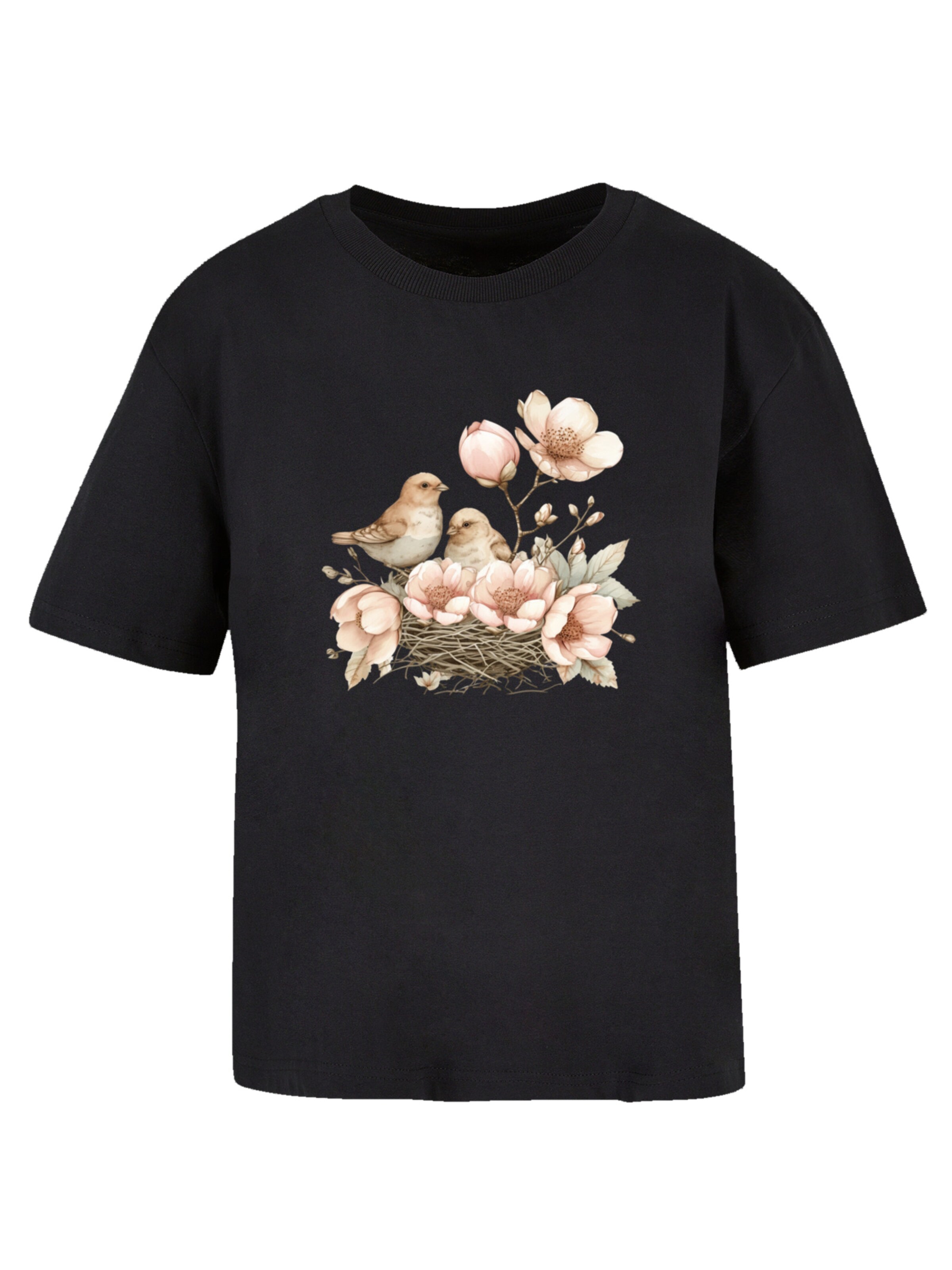 F4NT4STIC T-Shirt in braun / schwarz, Produktansicht