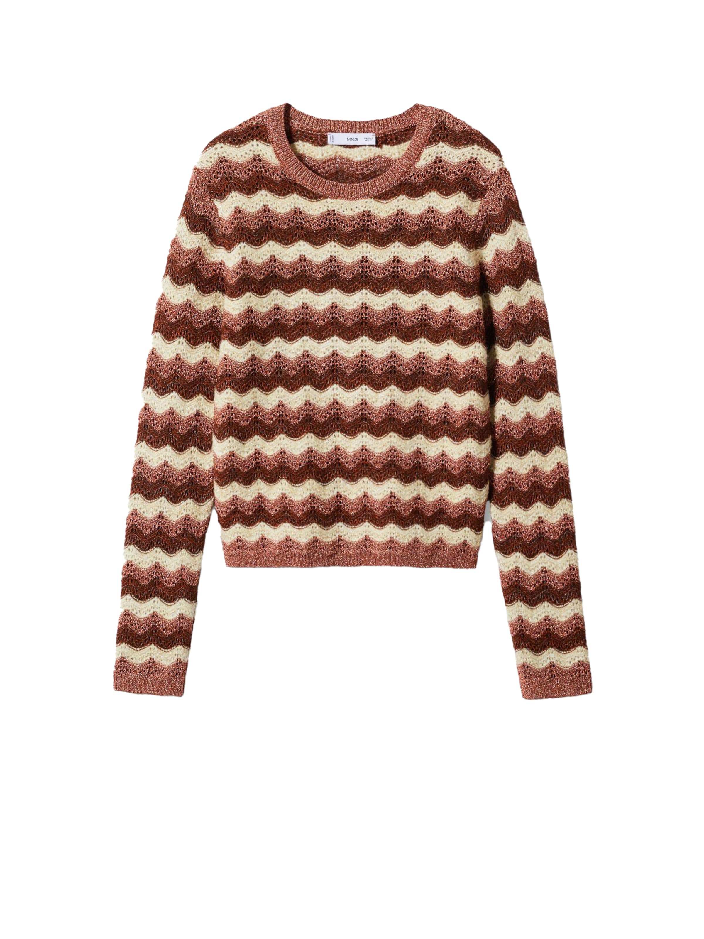 Pull-over 'Iceland' MANGO en beige : devant