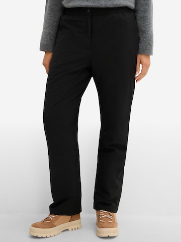 Regular Pantalon fonctionnel bonprix en noir : devant