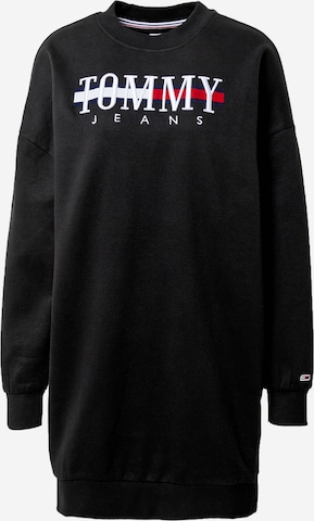 Tommy Jeans Jurk in Zwart: voorkant