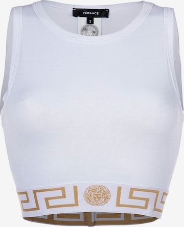 Bustier Soutien-gorge de sport VERSACE en blanc : devant