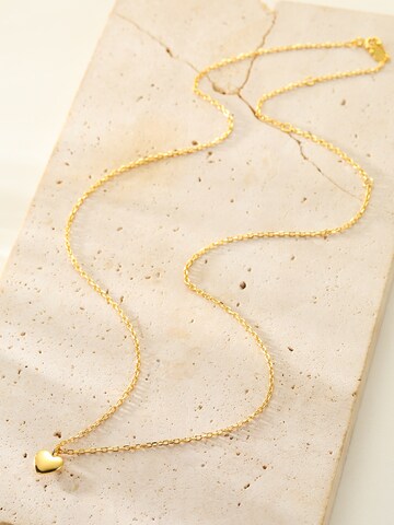 Hey Happiness - Cadena 'Love Heart' en oro