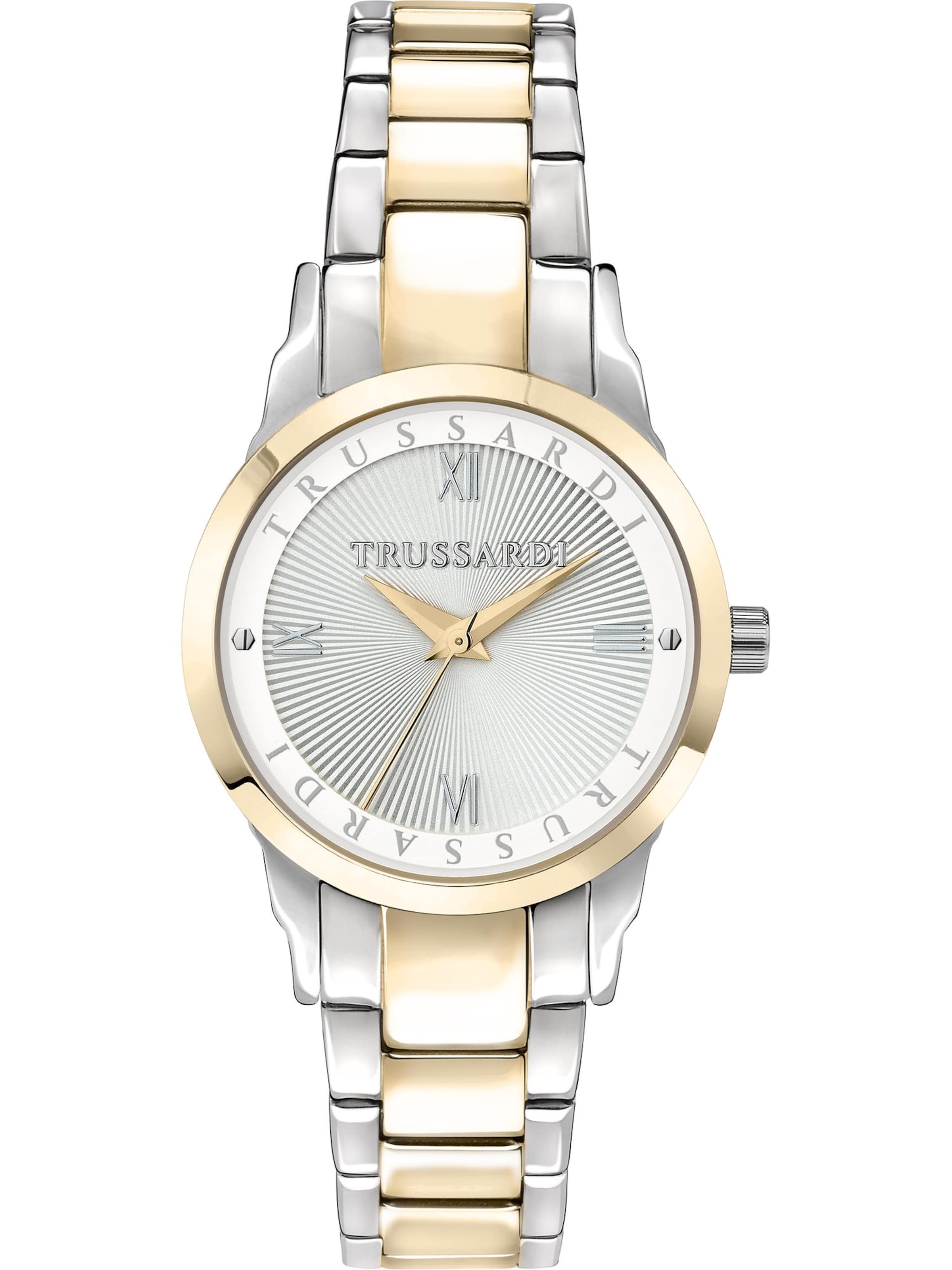 Trussardi Analoguhr in Gold: Vorderseite