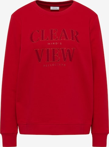 CECIL Sweatshirt in Rot: Vorderseite
