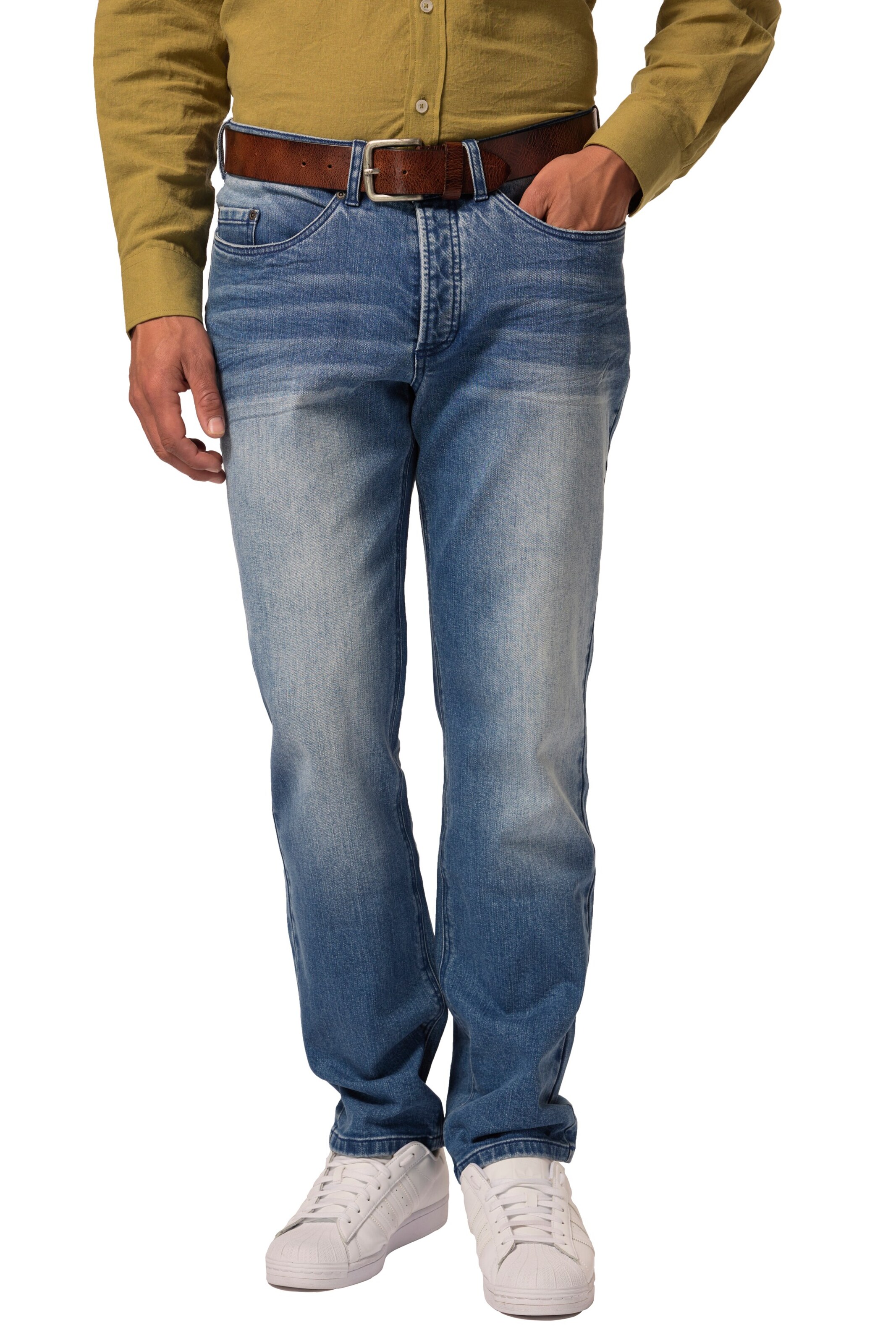 JP1880 Regular Jeans in Blauw: voorkant