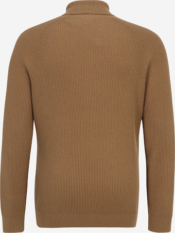 Jack & Jones Plus Sweater in Brown