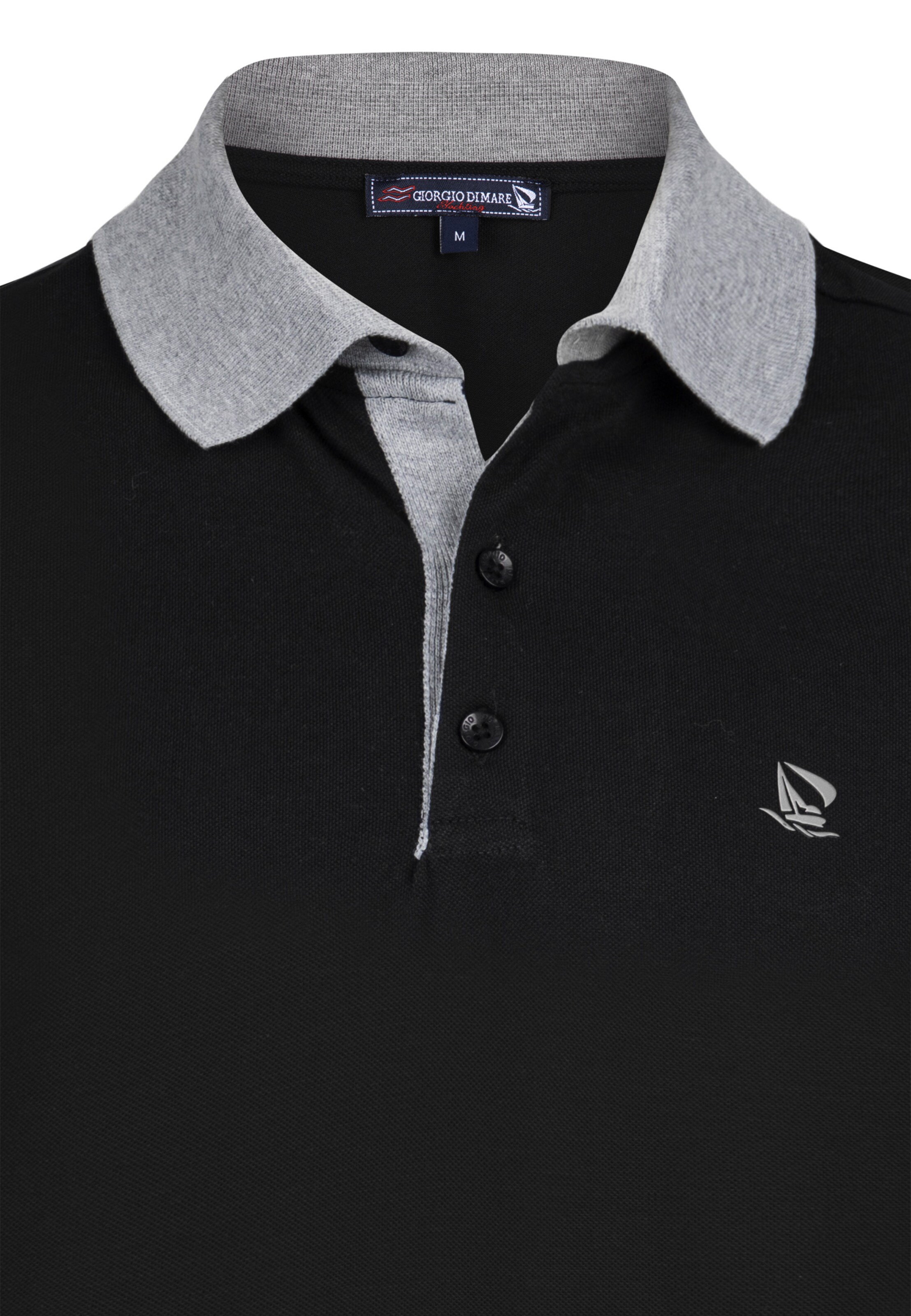 melns Giorgio di Mare T-Krekls