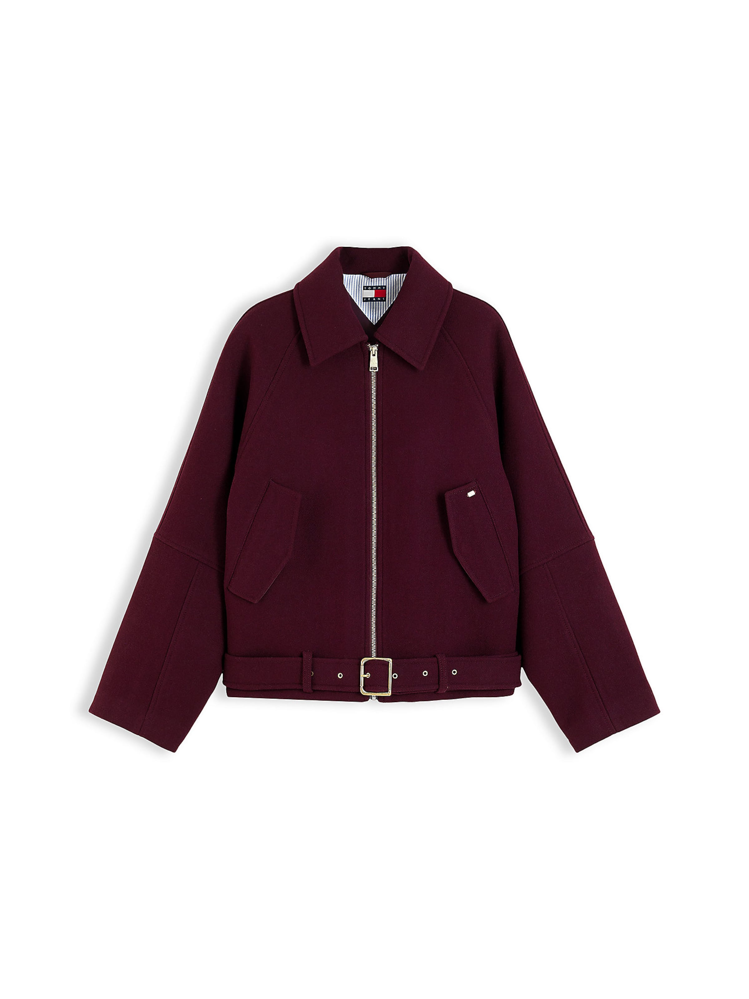 Tommy Jeans Between-Season Jacket in XXS in Berry, Item view
