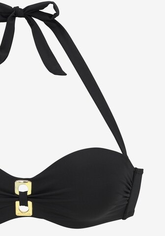 LASCANA Bandeau Bikini in Schwarz