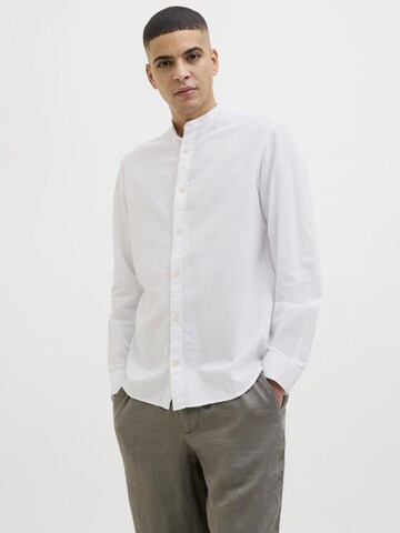 Slim fit Camicia 'JJESummer Band' di JACK & JONES in bianco: frontale