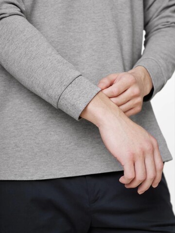 SANVT Shirt 'The Longsleeve Polo Shirt' in Grau
