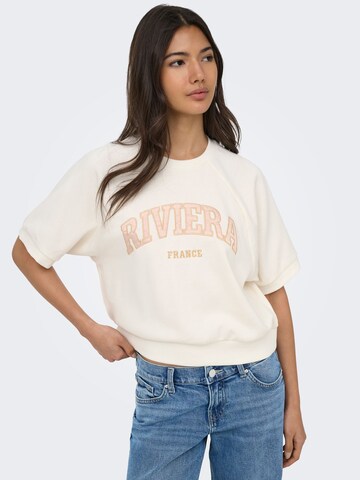 ONLY Sweatshirt 'ONLDaze' in Wit