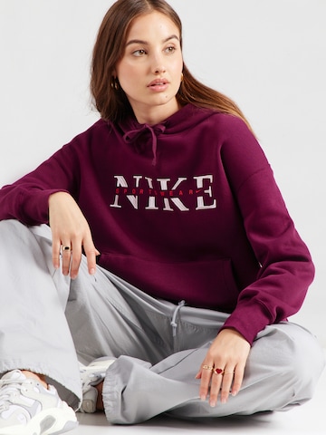 Nike Sportswear Tréning póló 'PHNX FLC' - piros: elől