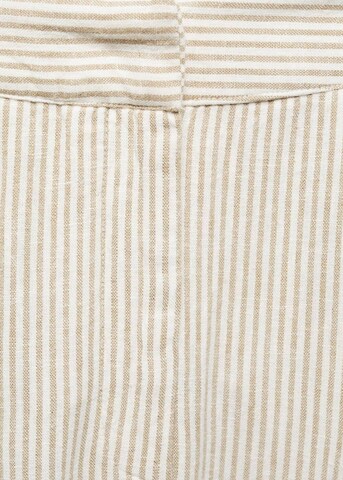 MANGO Wide leg Veckad byxa 'Bali' i beige