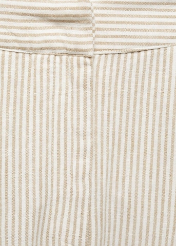MANGO Široke hlačnice Hlače z naborki 'Bali' | bež barva