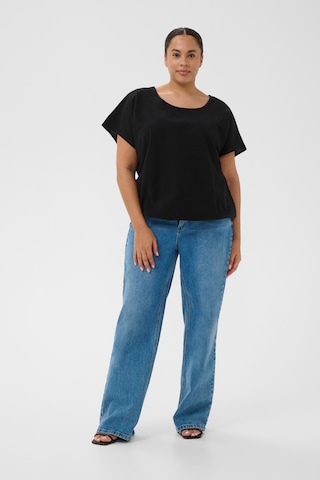 KAFFE CURVE - Blusa 'KCNana' en negro