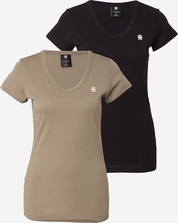 G-STAR Tričko - Zelená: predná strana