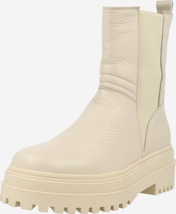 PS Poelman Chelsea Boots i beige: forside