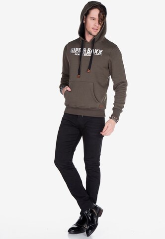 CIPO & BAXX Sweatshirt 'Tribe' in Brown