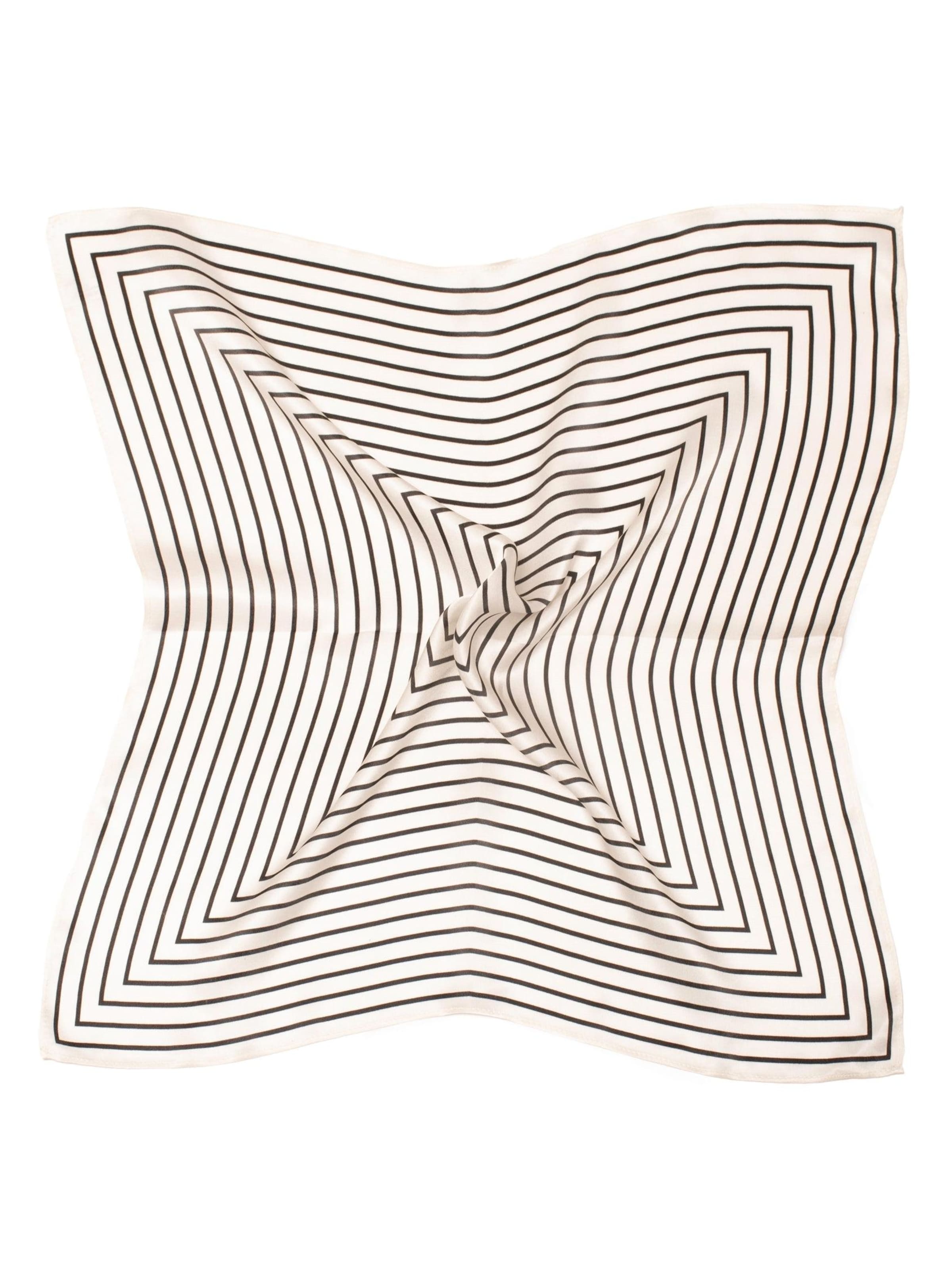 MayTree Scarf 'Seidentuch Zen' in White: front