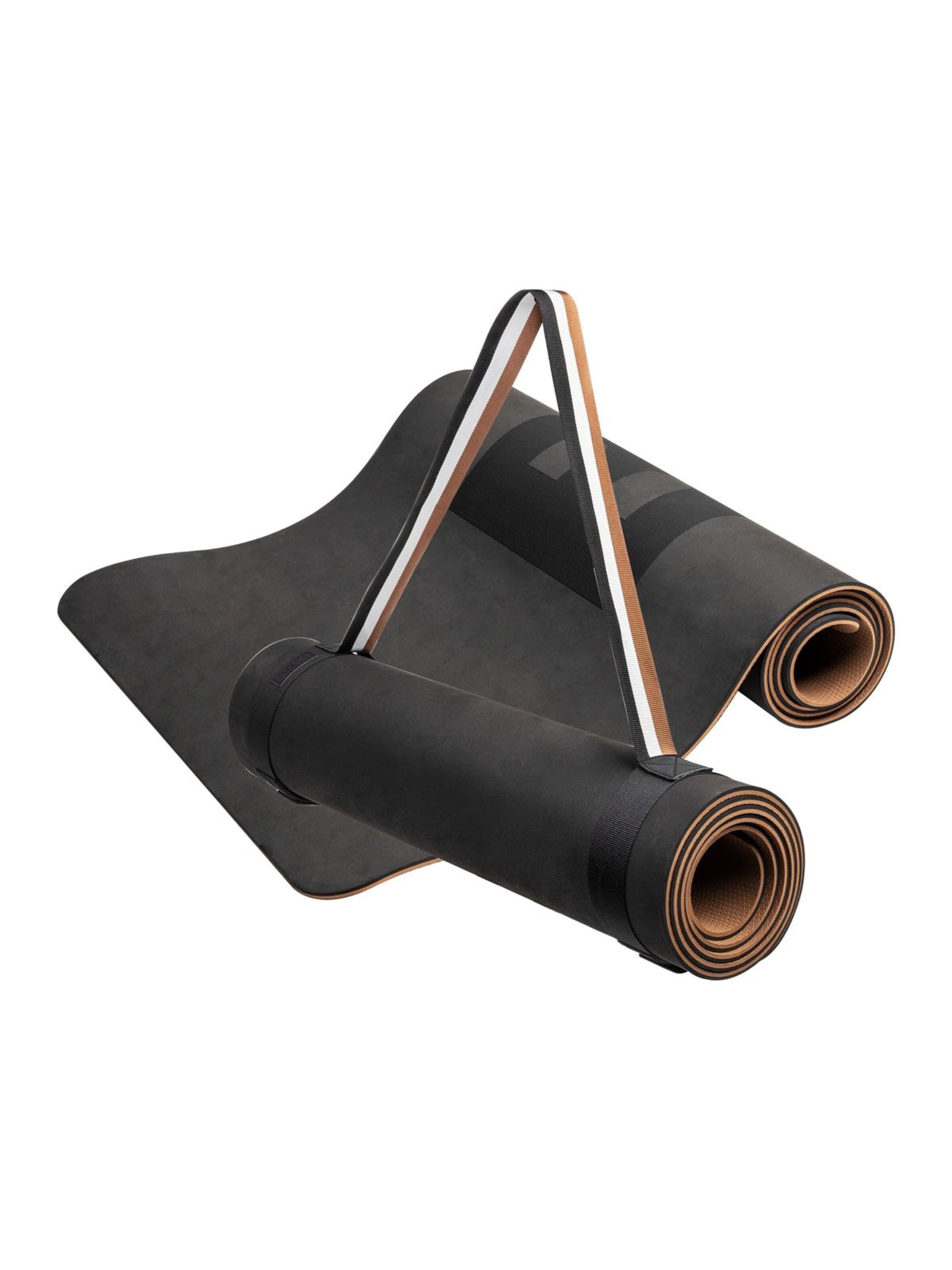 Tapis 'Yoga mat Iconic' BOSS en marron : devant