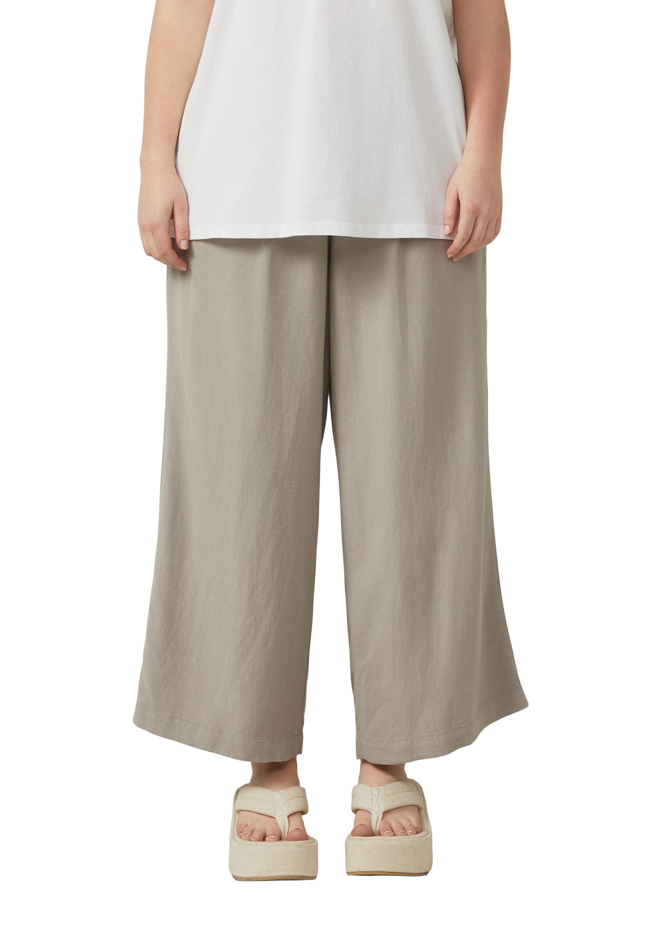 Wide Leg Pantalon QS en marron