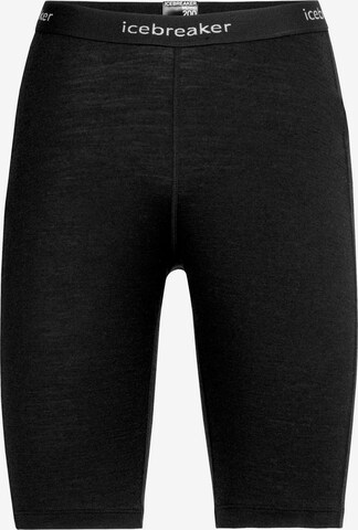 ICEBREAKER Skinny Workout Pants '200 OASIS' in Black: front