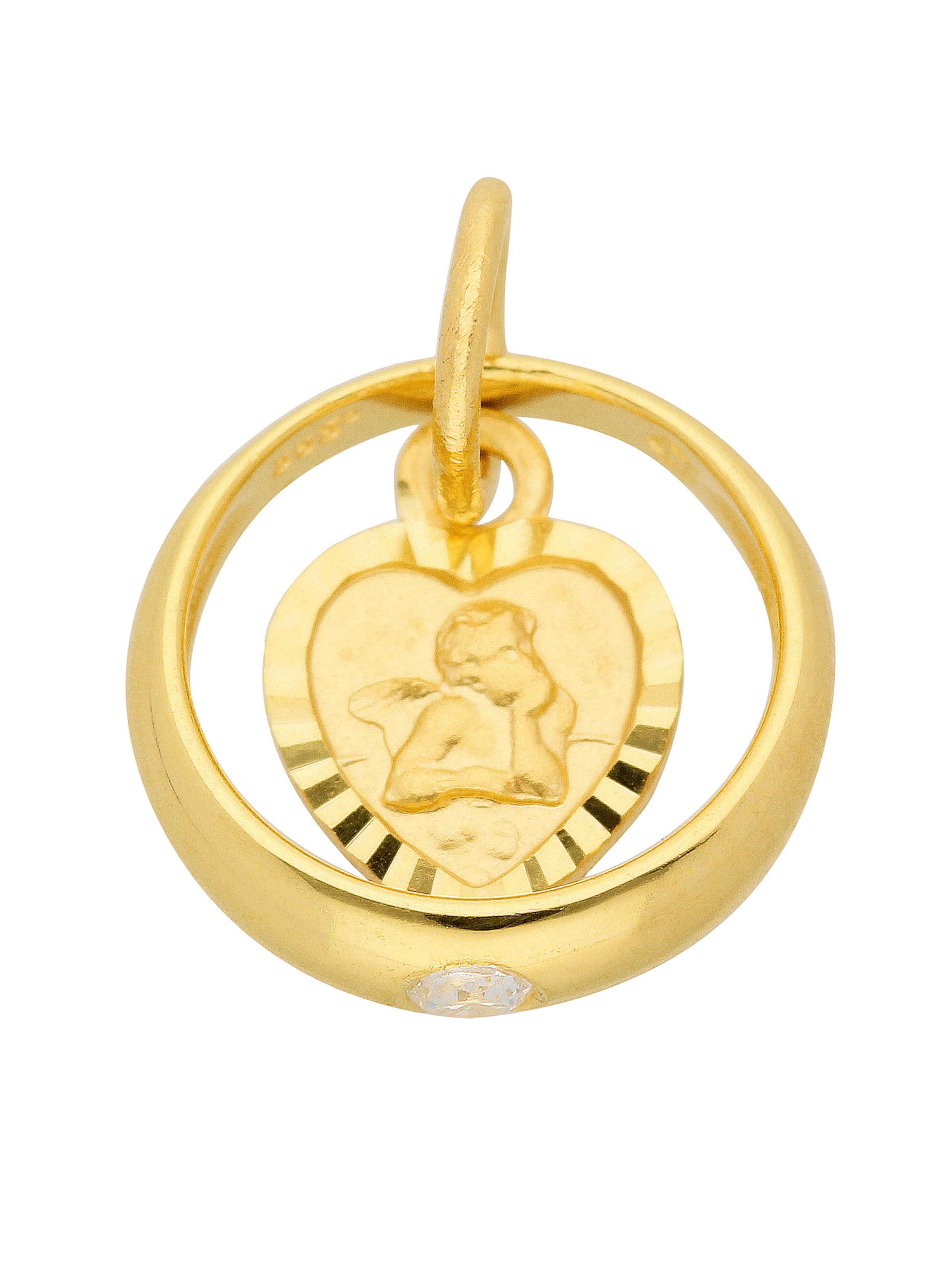 Adelia´s Pendant 'Taufring' in Gold: front