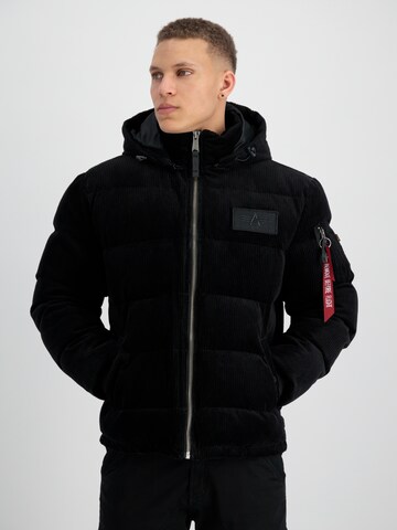 ALPHA INDUSTRIES Vinterjakke i sort: forside