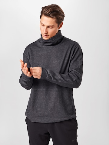 NIKE Athletic Sweatshirt in Black: front