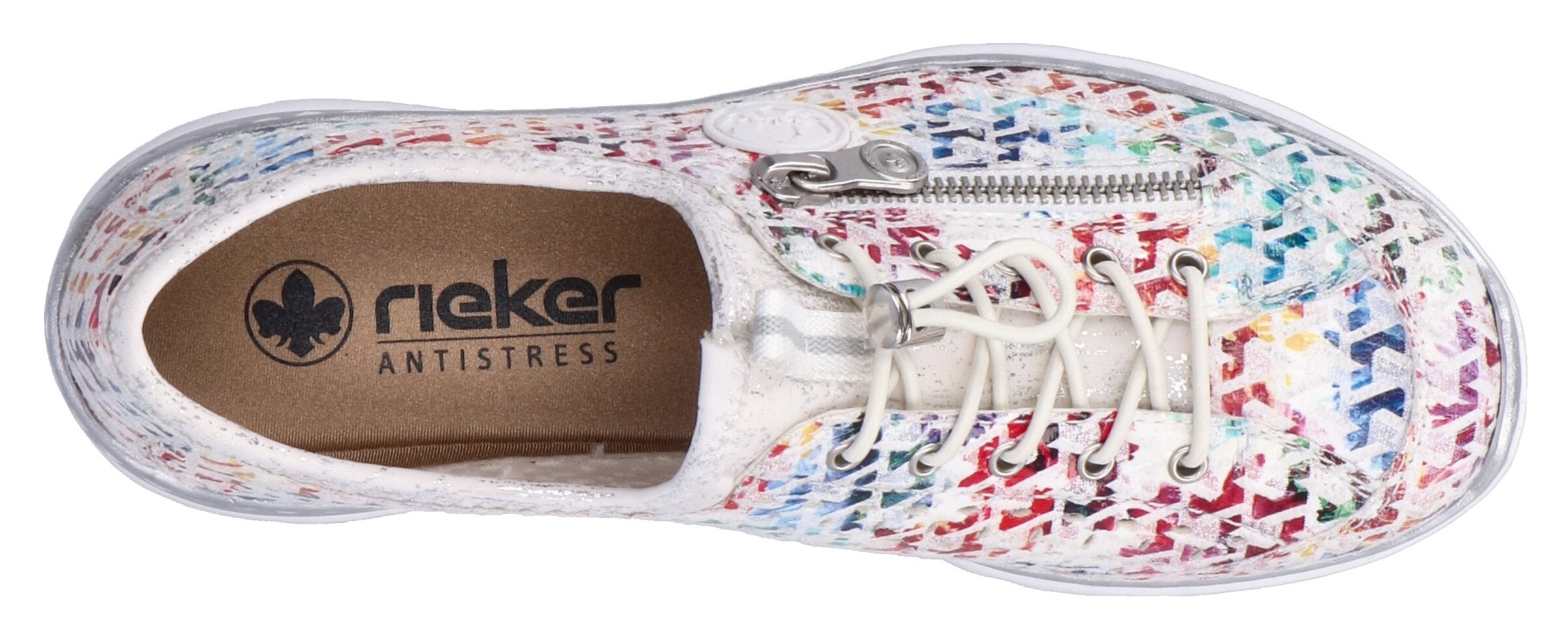 Baskets basses Rieker en blanc