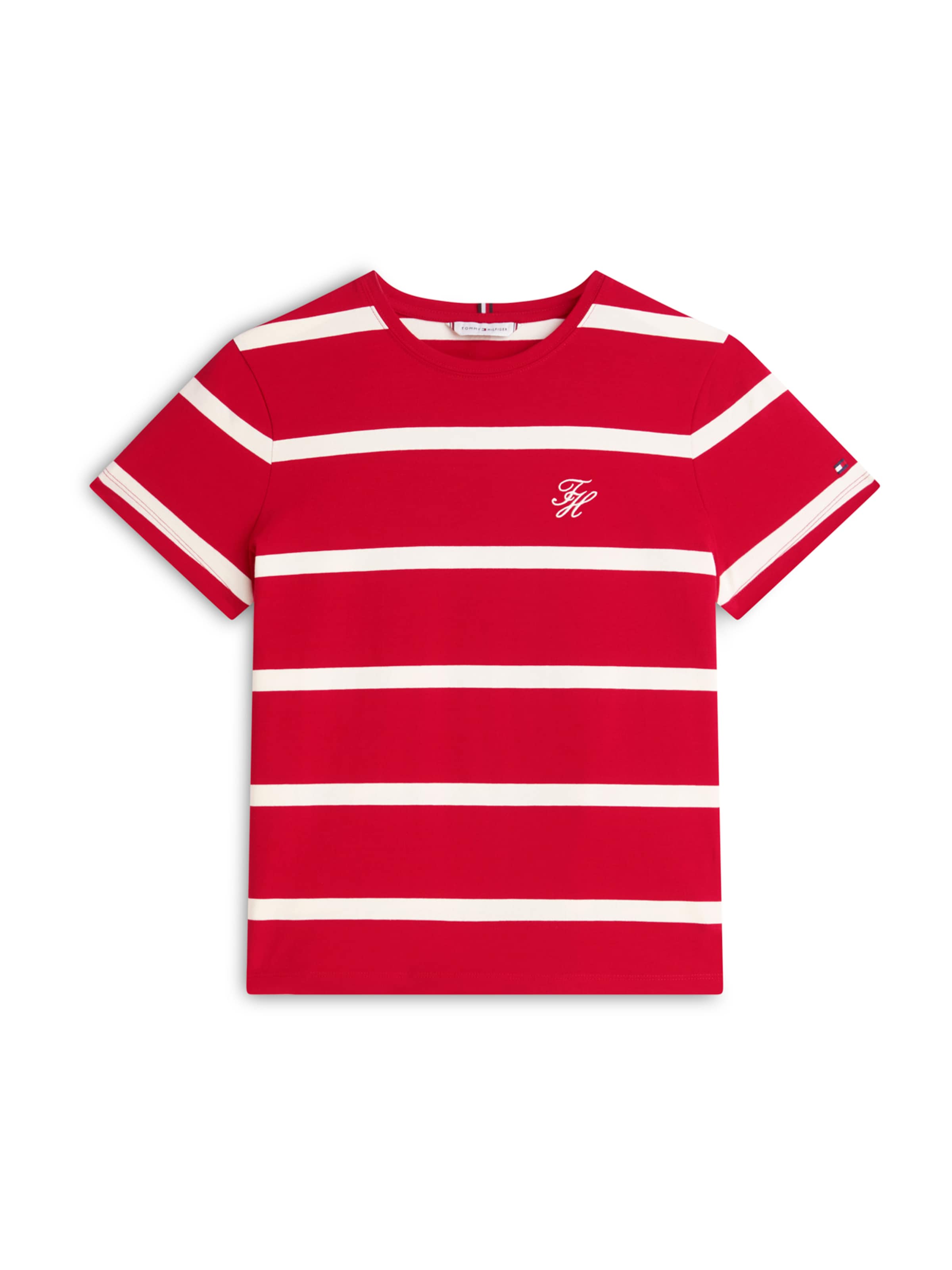 T-shirt TOMMY HILFIGER en rouge : devant