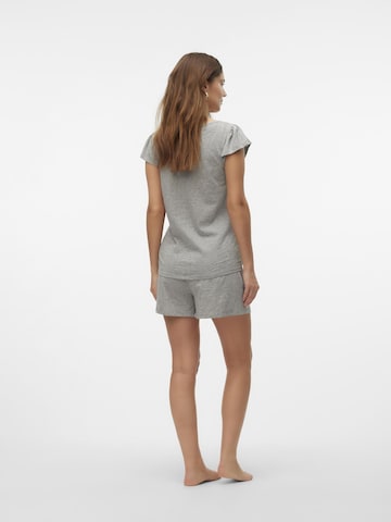 MAMALICIOUS Short Pajama Set 'Mira' in Grey