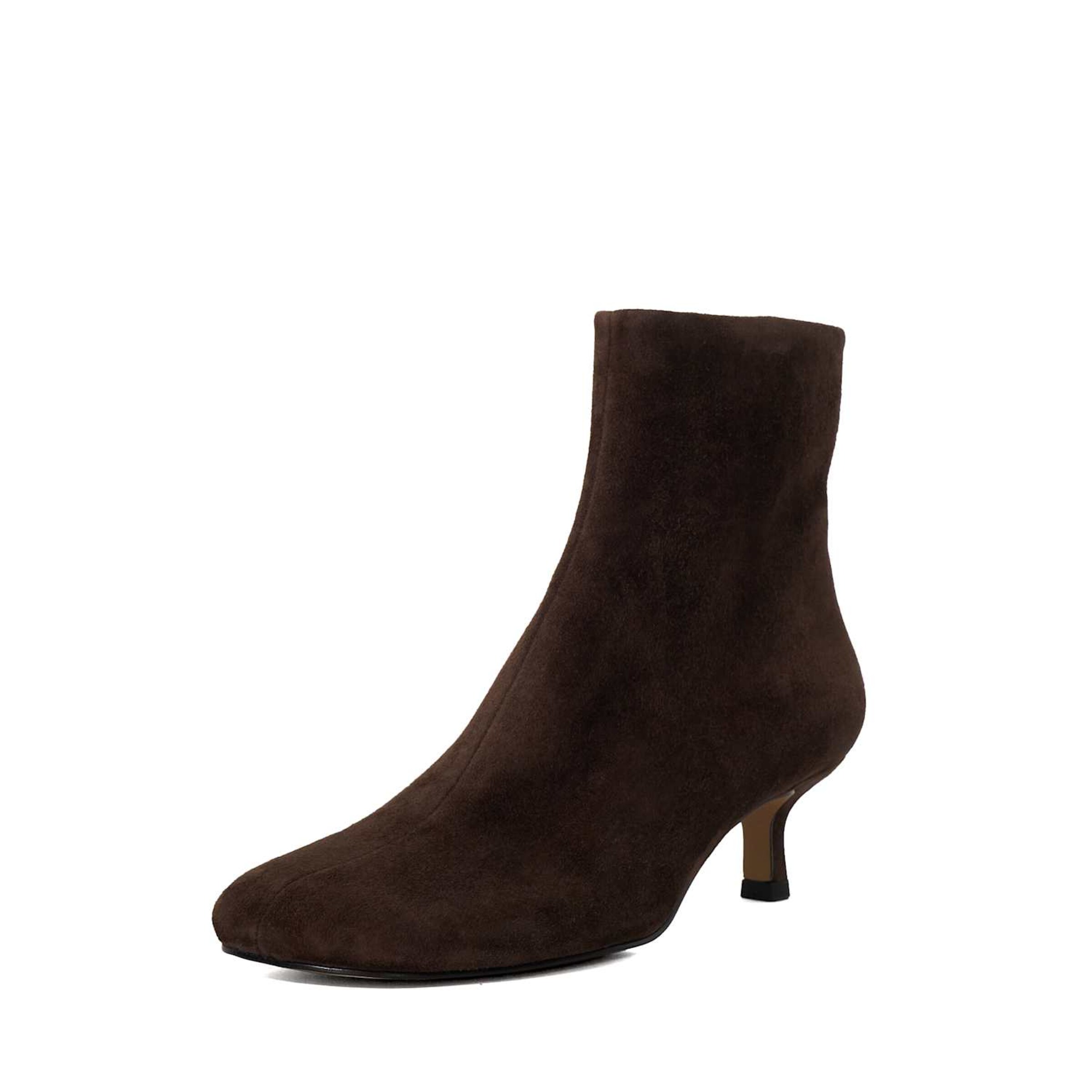 Dune LONDON Enkellaarsje 'Orina' in Bruin: voorkant