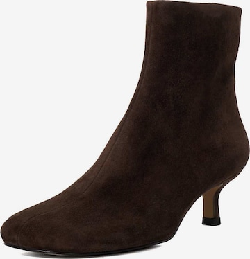 Dune LONDON Enkellaarsje 'Orina' in Bruin: voorkant